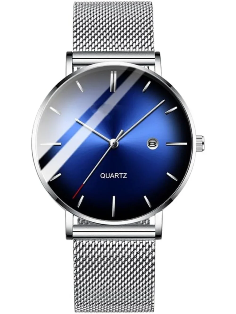 Stylish Minimalist Waterproof Men's Analog Watch | Ultra Thin Stainless Steel